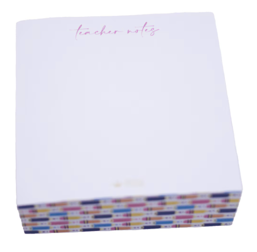 Teacher Notes Sticky Note Cube