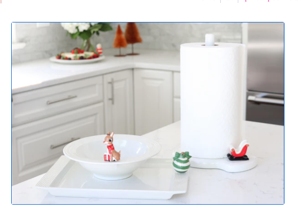 pinstripes melamine paper towel holder