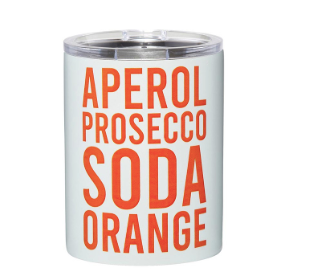 Stainless Steel DOF Tumbler - Aperol Prosecco