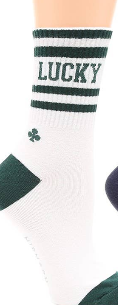 Women's Striped Cotton Crew Socks