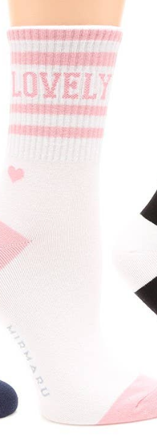 Women's Striped Cotton Crew Socks