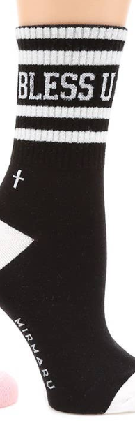 Women's Striped Cotton Crew Socks