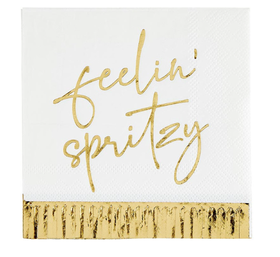 Cocktail Napkins with Fringe - Feelin’ Spritzy