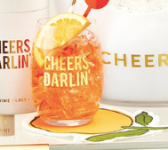 Die-Cut Cocktail Napkins - Orange