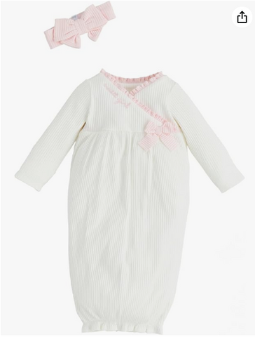 White Chainstitch Gown