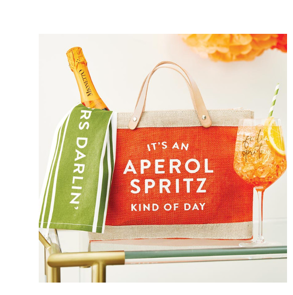 Mini Market Tote - Aperol Spritz