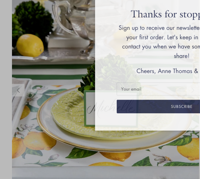 Lemon Placemats
