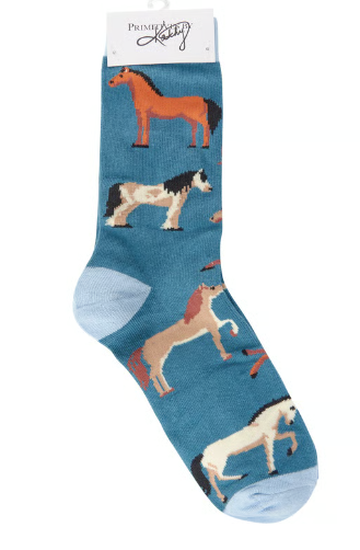 Horses Make Me Happy Box Sign And Sock Set