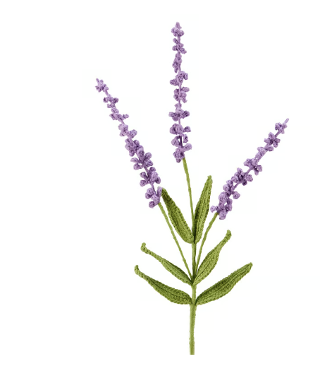 Lavender Crochet Flower
