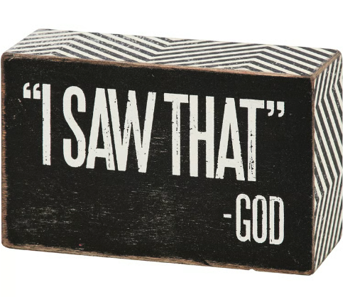 I Saw That Box Sign
