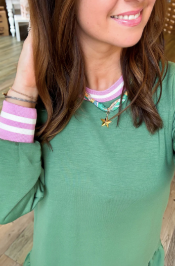 Georgia Green Olive Dress