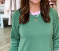 Georgia Green Olive Dress