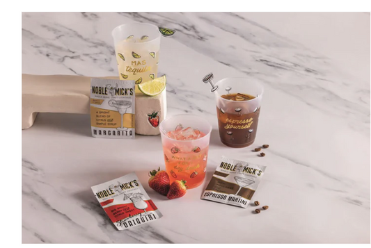 Cocktail Mix & Cups Set