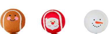 Christmas Pet Tennis Balls (individually wrapped)