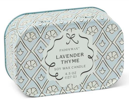 CHÉRIE PRINTED TIN - LAVENDER &THYME