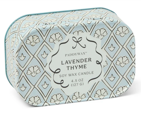 CHÉRIE PRINTED TIN - LAVENDER &THYME