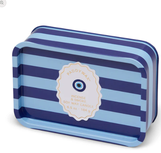 A DOPO PRINTED TIN - EYE. Incense & Smoke