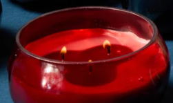 BASALT RED 10 OZ GLASS W/ LID -YUZU WOODS