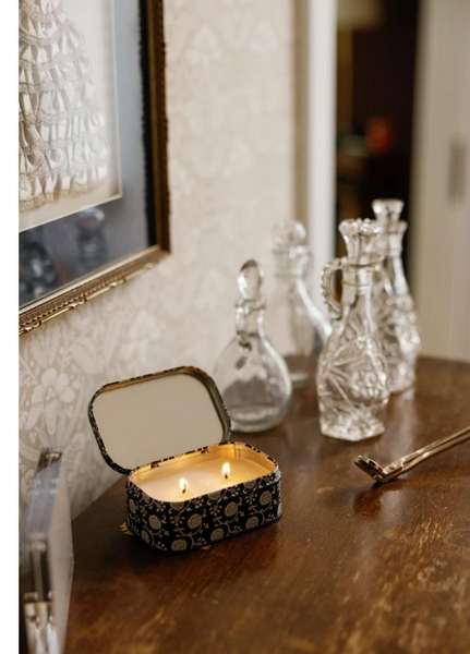 CHÉRIE PRINTED TIN - BLACK FIG & OLIVE