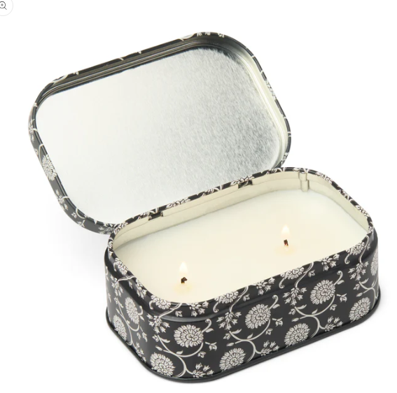 CHÉRIE PRINTED TIN - BLACK FIG & OLIVE