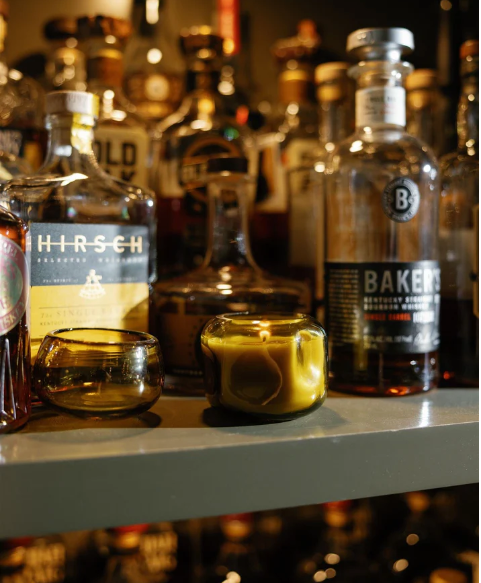 BASALT YELLOW 5 OZ GLASS -TOBACCO PATCHOULI