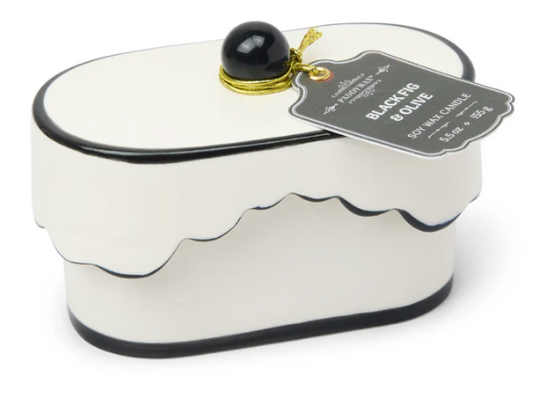 Chérie 5.5 oz Ceramic Candle - Black Fig & Olive