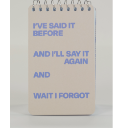 Spiral Notebook 3x5 by Blue Q