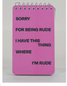 Spiral Notebook 3x5 by Blue Q