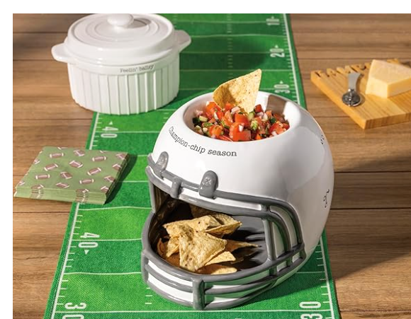 Football Helmet Chip & Dip by Mudpie