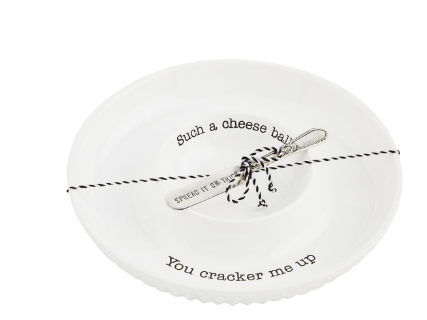 CHEESE BALL DISH SET