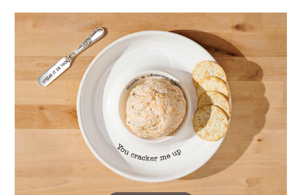 CHEESE BALL DISH SET