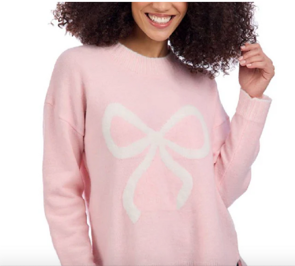 Blush Wilder Bow Sweater