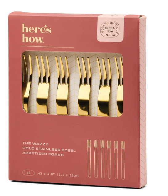 THE WAZZY APPETIZER FORKS