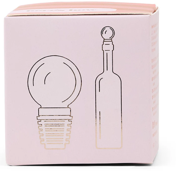 THE MOONY GLASS BOTTLE STOPPER - BLUSH