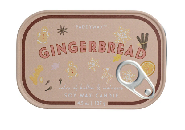 Gingerbread Tin Candle - 4.5oz