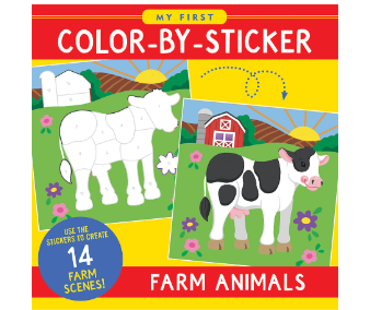 My First Color-By-Sticker Book -- Farm Animals