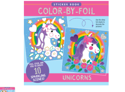 Color-By-Foil Sticker Book - Unicorns