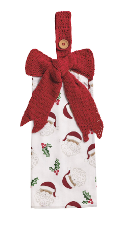 Bow Crochet Towel