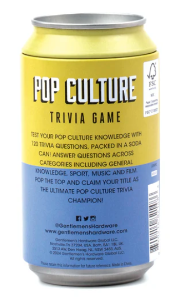 Pop Quiz in a Can