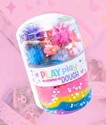 Unicorn Play Dough Jar