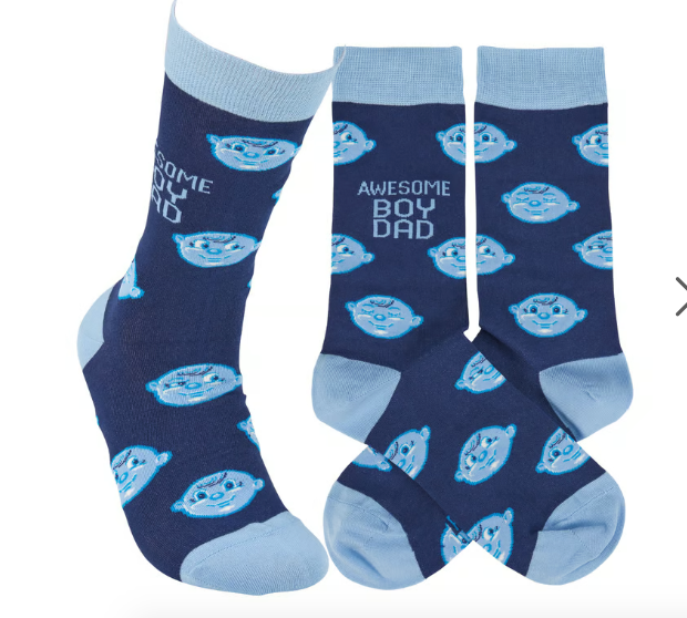 Awesome Boy Dad Socks