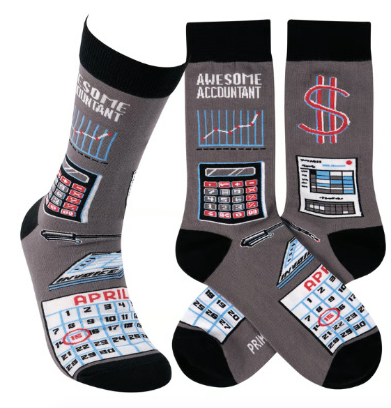 Awesome Accountant socks