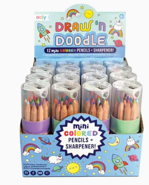 Draw 'n' Doodle Mini Colored Pencils + Sharpener