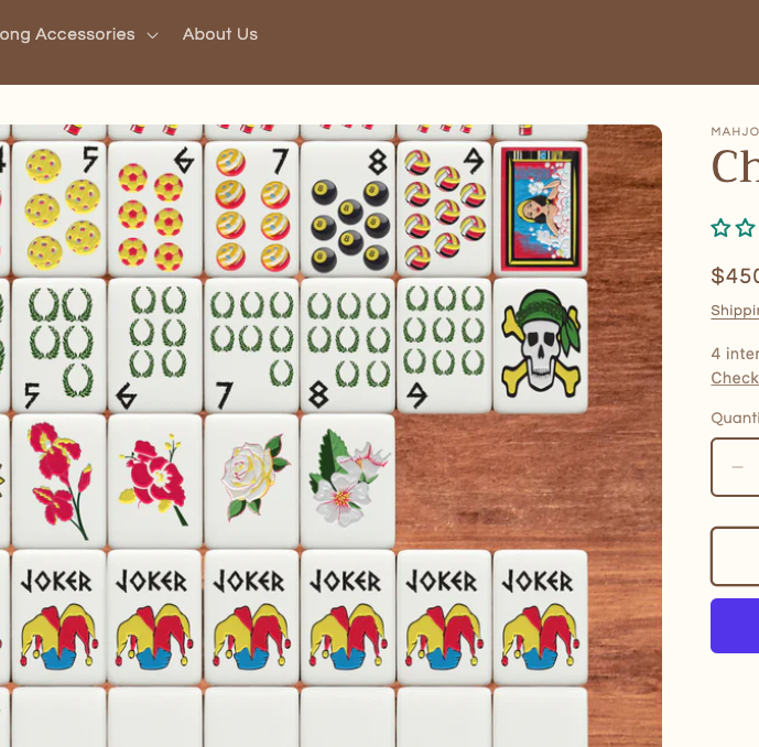 Chi Omega Officially Licensed Mahjong Tiles