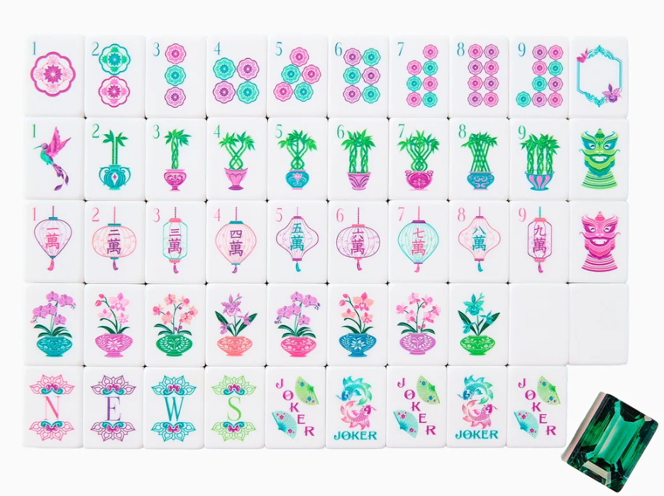 Emerald Mahjong Tiles