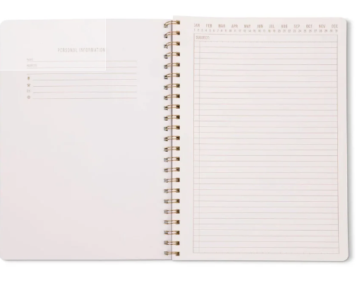 MIX CREDIT LARGE TWINWIRE NOTEBOOK - WAVY BLUE