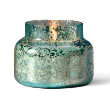 VOLCANO AQUA OPALINE PETITE JAR, 8 oz