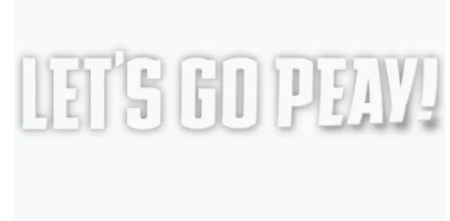 Austin Peay State University "Let's Go Peay" Car Decal