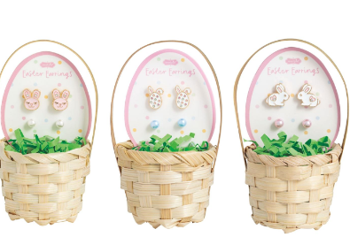 Easter Stud Earring Basket Set