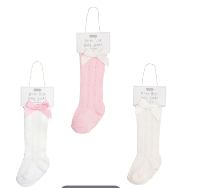 Baby Tall Bow Socks